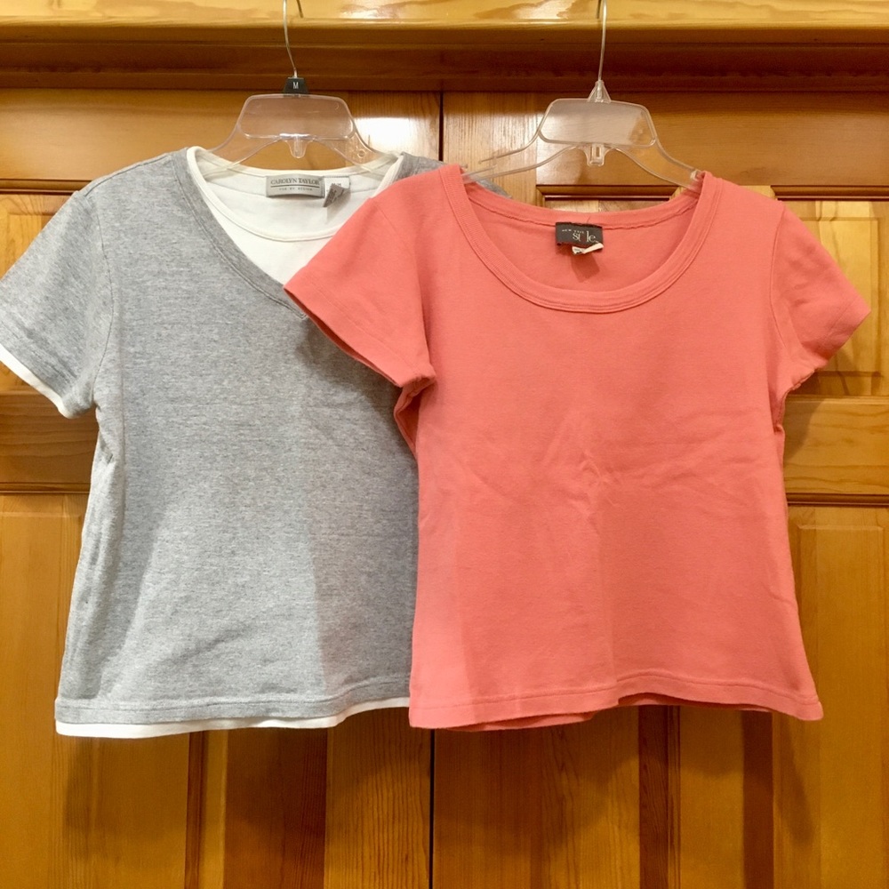Two cotton T-shirts